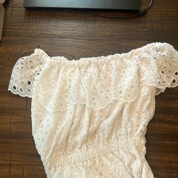 LILLY PULITZER Geri Off-The-Shoulder Long Midi Dress Resort White Size Small - Picture 7 of 10